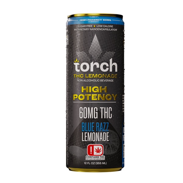 Torch 60MG D9 THC Seltzer – Blue Razz Lemonade