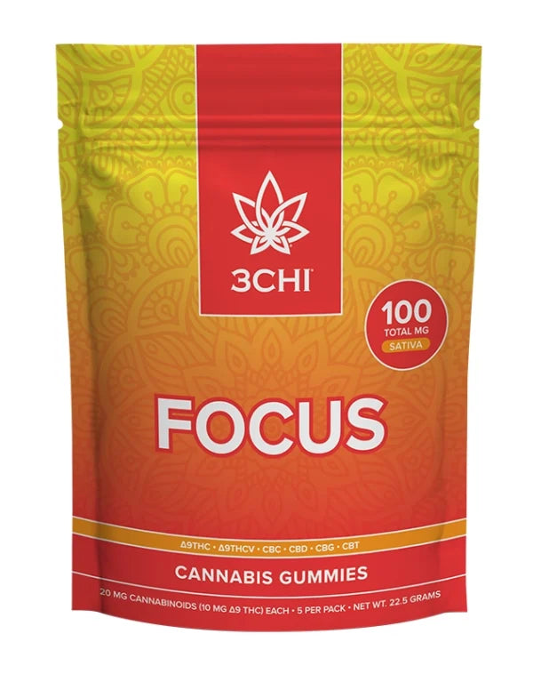 3CHI Vibes 100MG Focus Gummies – 5ct