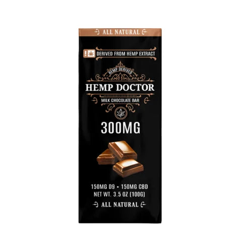 THD 300MG CBD + Delta 9 THC Milk Chocolate Bar