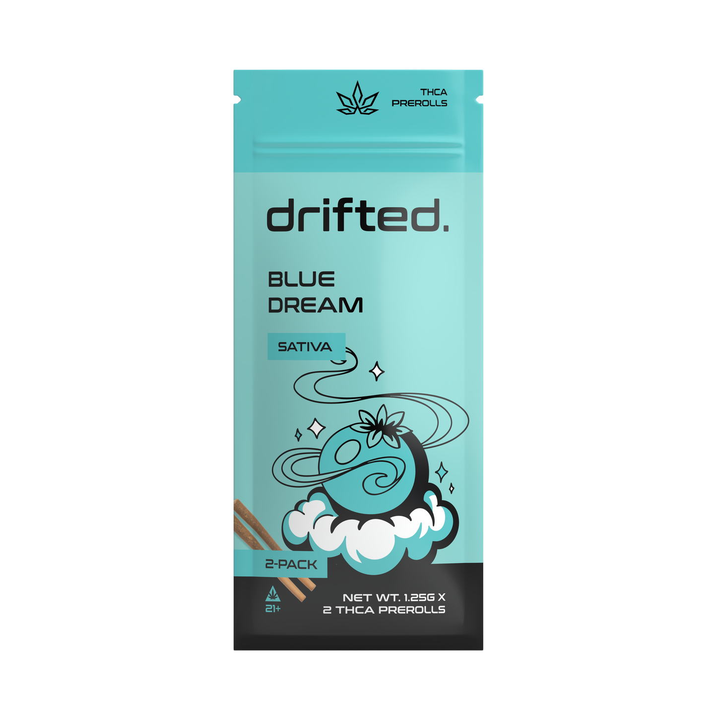 Drifted 2.5G THCA Pre-Rolls – Blue Dream – Sativa – 2pk