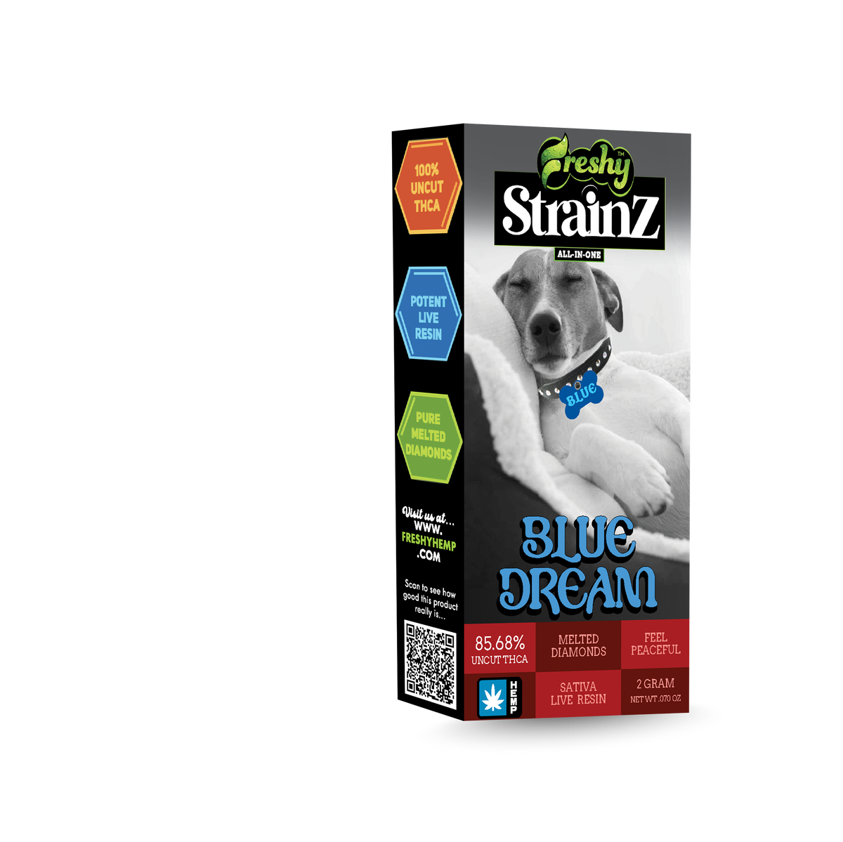 Freshy Strainz 2G THCa Live Resin Disposable – Blue Dream – Sativa
