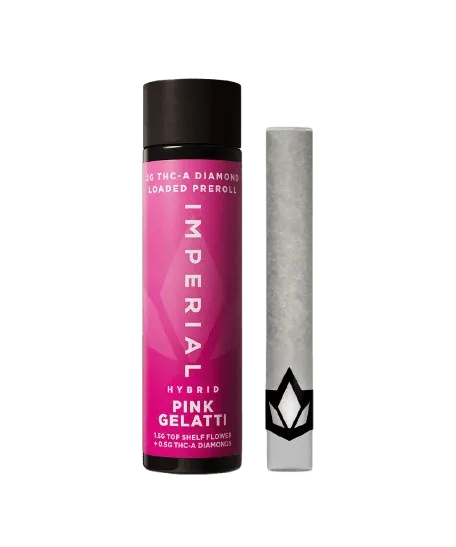 Imperial 2G THCa Diamond Loaded Pre-Roll – Pink Gelatti – Hybrid