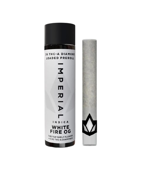 Imperial 2G THCa Diamond Loaded Pre-Roll – White Fire OG – Indica