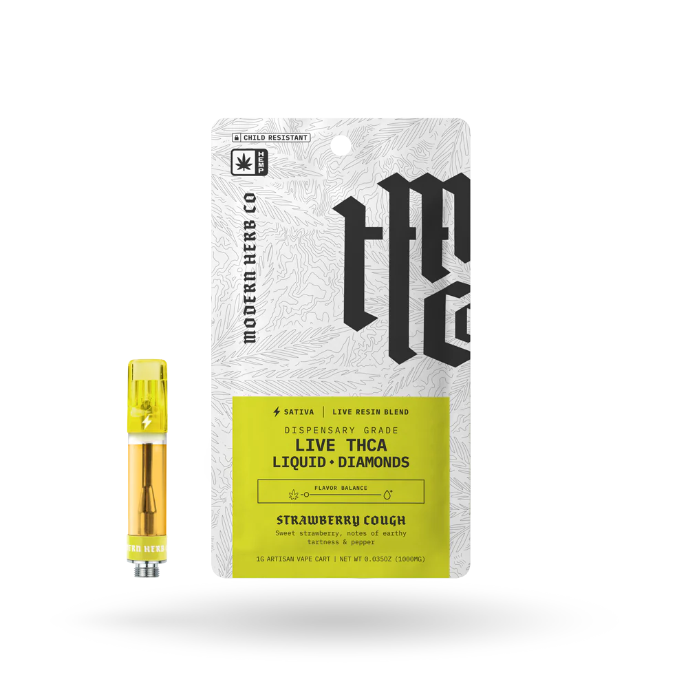 MHCo 1G THCa Live Resin Liquid Diamonds Cartridge – Strawberry Cough – Sativa