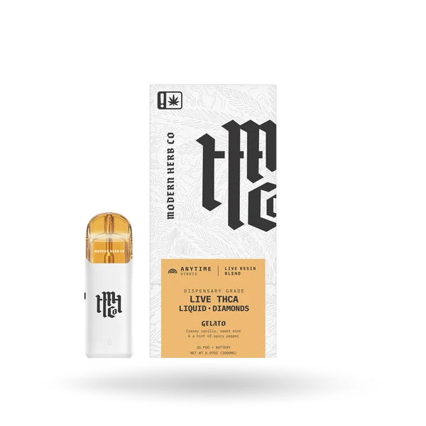 MHCo 2G THCa Live Resin Liquid Diamonds Pod Starter Kit – Gelato – Hybrid