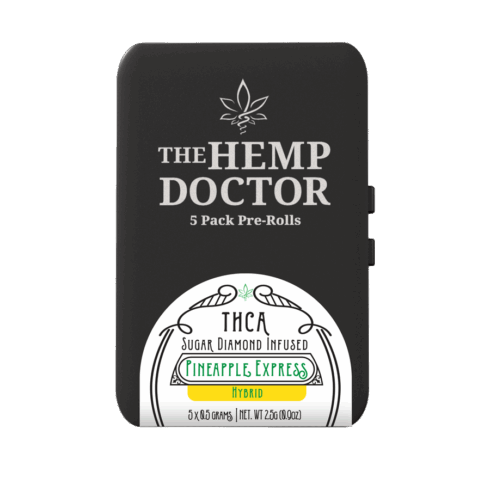 THD 2.5G THCa Sugar Diamond Infused Pre-Rolls – Pineapple Express – Hybrid – 5pk