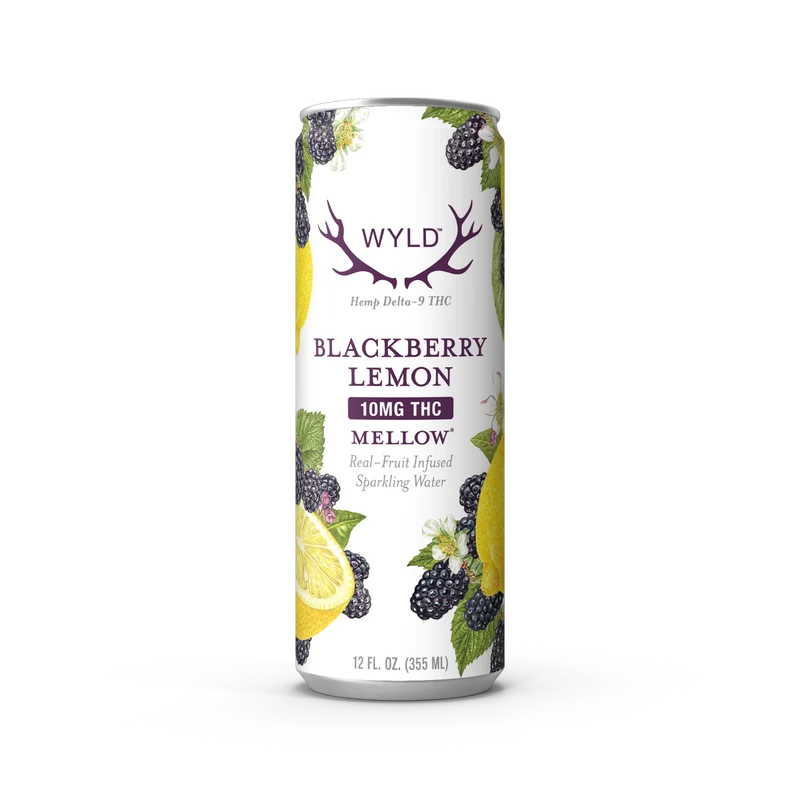Wyld 10MG THC Sparkling Water – Blackberry Lemon