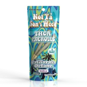 NYSW 3G THCa Pre-Rolls – California Octane – Indica – 2pk