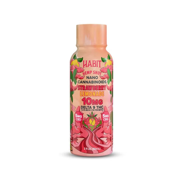 Habit 10MG D9 THC Shot – Strawberry Lemonade – CBD + CBG