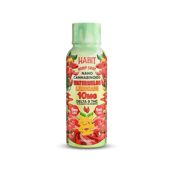 Habit 10MG D9 THC Shot – Watermelon Lemonade – CBD + CBG