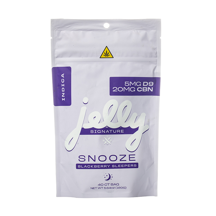 NYB Jelly Signature 1,000MG Delta 9 THC + CBN Gummies – Snooze – Blackberry Sleepers – 40ct