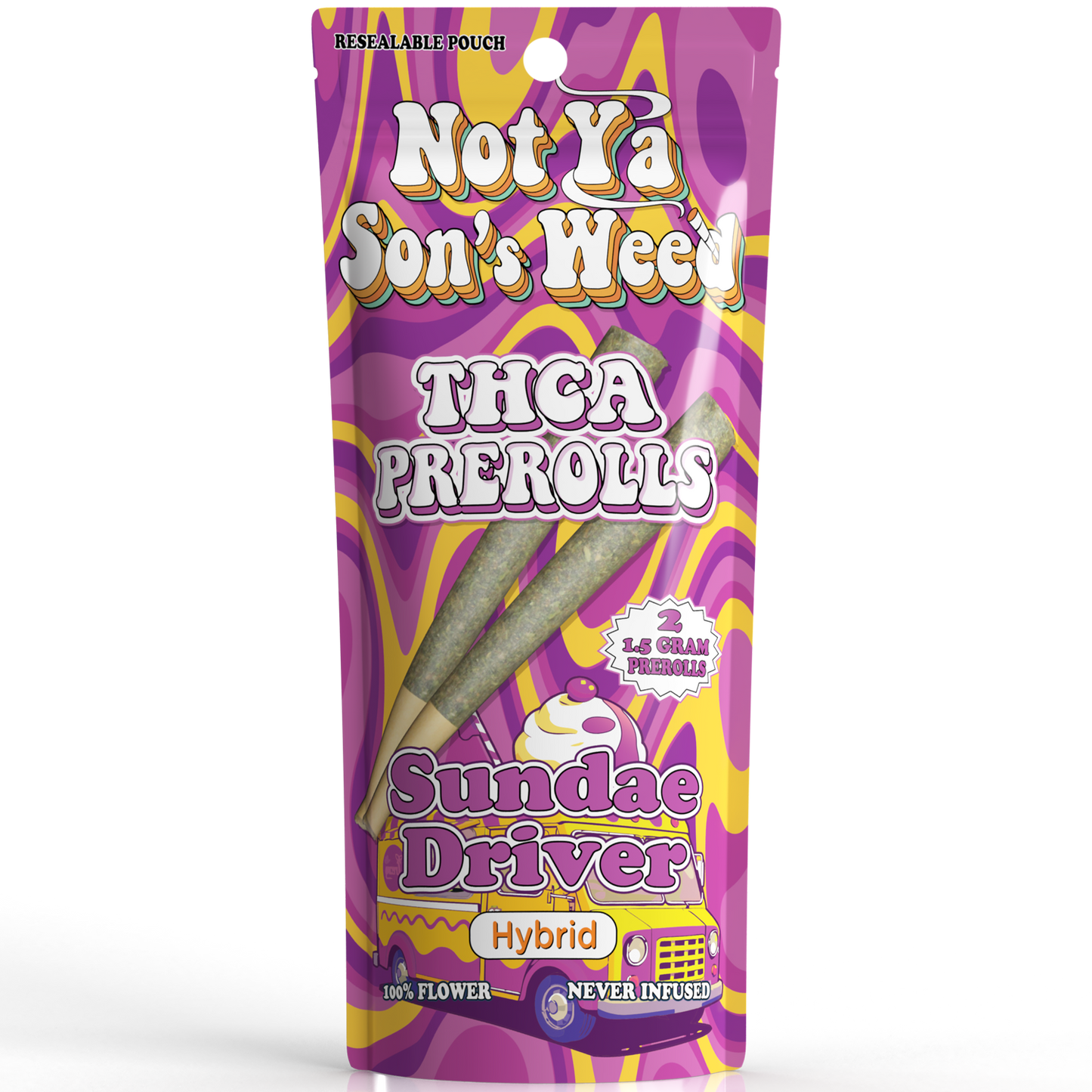 NYSW 3G THCa Pre-Rolls – Sundae Driver – Hybrid – 2pk