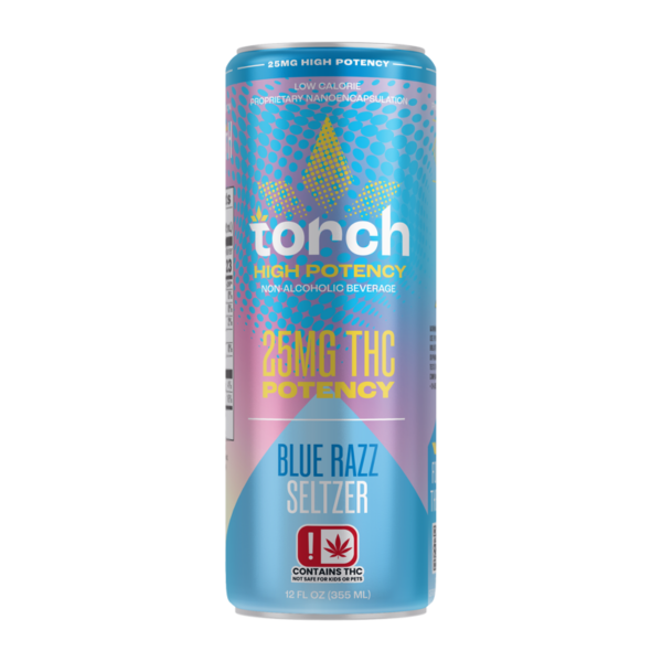 Torch 25MG D9 THC Seltzer – Blue Razz