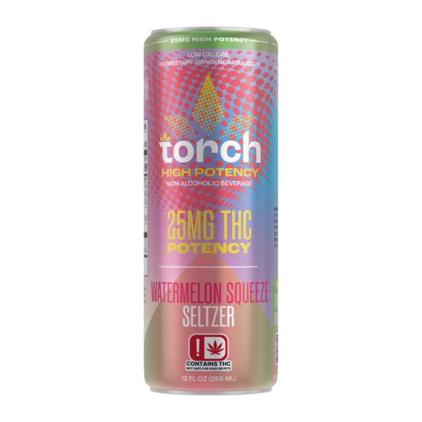 Torch 25MG D9 THC Seltzer – Watermelon Squeeze