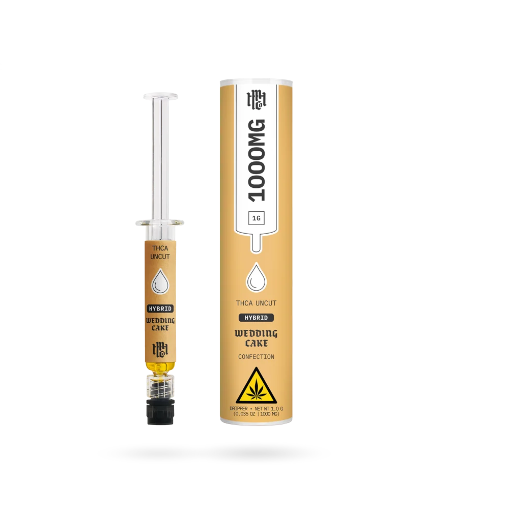 MHCo 1G THCa Live Resin Uncut Dripper – Wedding Cake – Hybrid