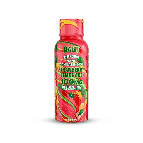 Habit 100MG D9 THC Shot – Strawberry Lemonade