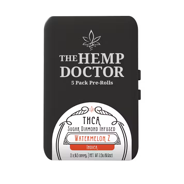 THD 2.5G THCa Sugar Diamond Infused Pre-Rolls – Watermelon Z – Indica – 5pk
