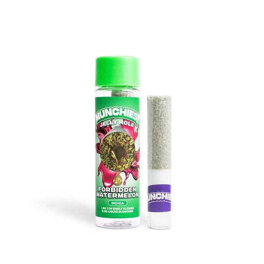 MUNCHIES! 2G THCa Diamond Jelly Hole Pre-Roll – Forbidden Watermelon – Indica