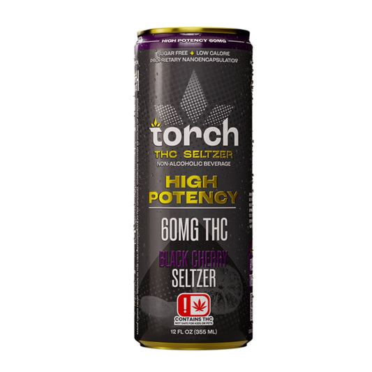 Torch 60MG D9 THC Seltzer – Black Cherry