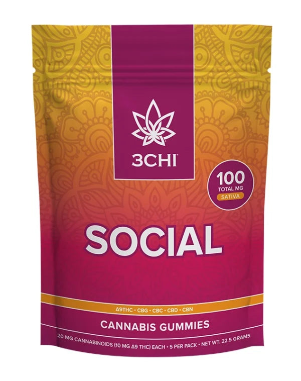 3CHI Vibes 100MG Social Gummies – 5ct