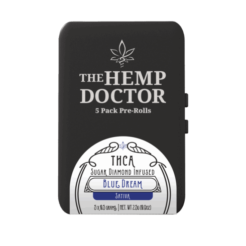 THD 2.5G THCa Sugar Diamond Infused Pre-Rolls – Blue Dream – Sativa – 5pk