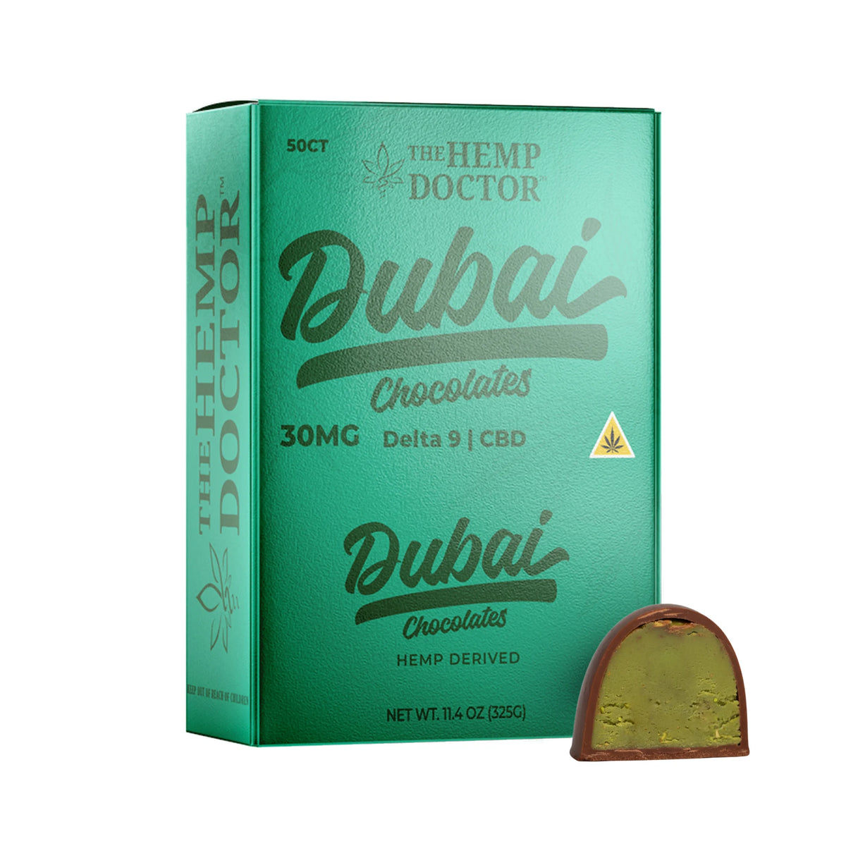THD 30MG CBD + Delta 9 THC Dubai Chocolate Nugget – 1ct