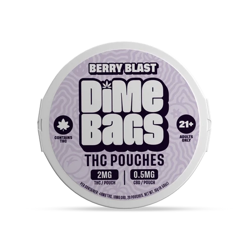 Dime Bags 40MG THC Pouches – Berry Blast