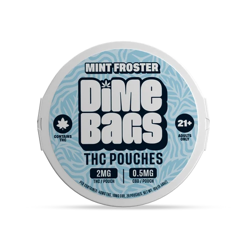 Dime Bags 40MG THC Pouches – Mint Froster