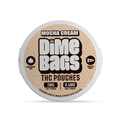 Dime Bags 40MG THC Pouches – Mocha Cream