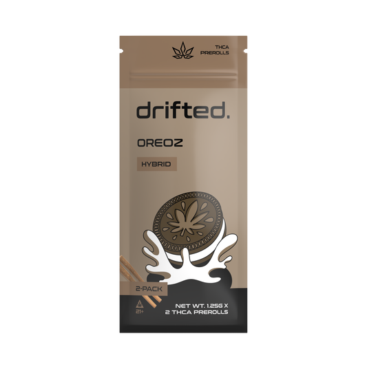 Drifted 2.5G THCA Pre-Rolls – Oreoz – Hybrid – 2pk