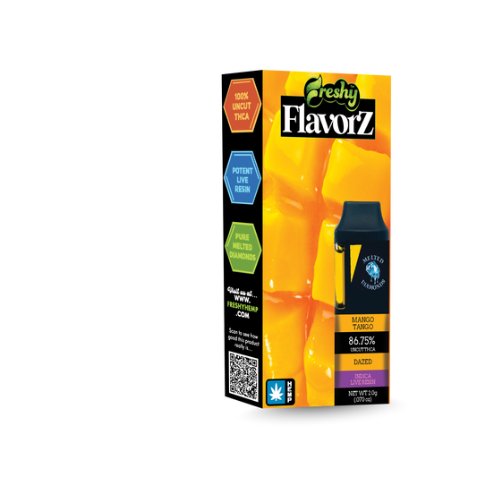 Freshy Flavorz 2G THCa Live Resin Disposable – Mango Tango – Indica