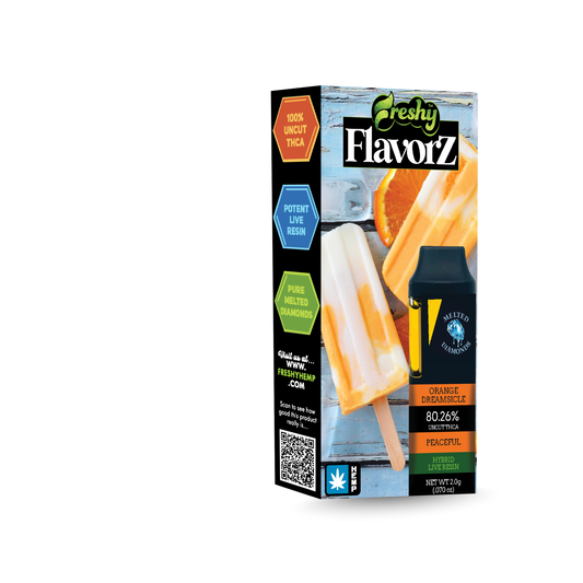 Freshy Flavorz 2G THCa Live Resin Disposable – Orange Dreamsicle – Hybrid
