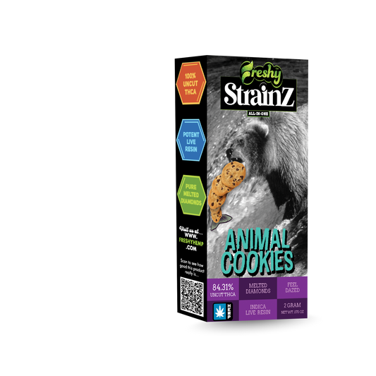 Freshy Strainz 2G THCa Live Resin Disposable – Animal Cookies – Indica