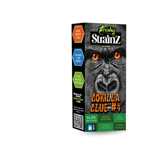 Freshy Strainz 2G THCa Live Resin Disposable – Gorilla Glue #4 – Hybrid
