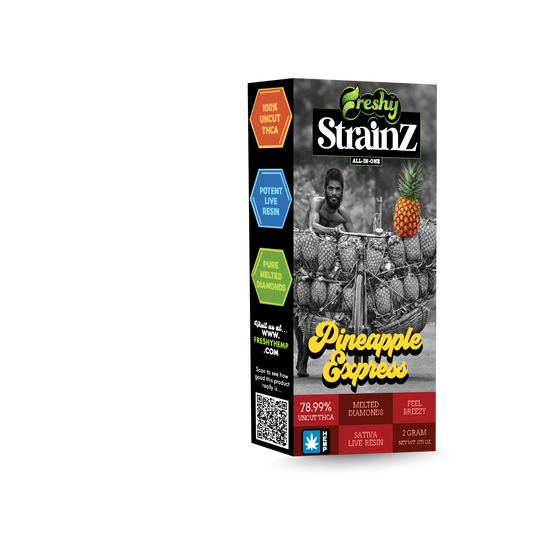 Freshy Strainz 2G THCa Live Resin Disposable – Pineapple Express – Sativa