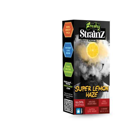 Freshy Strainz 2G THCa Live Resin Disposable – Super Lemon Haze – Sativa