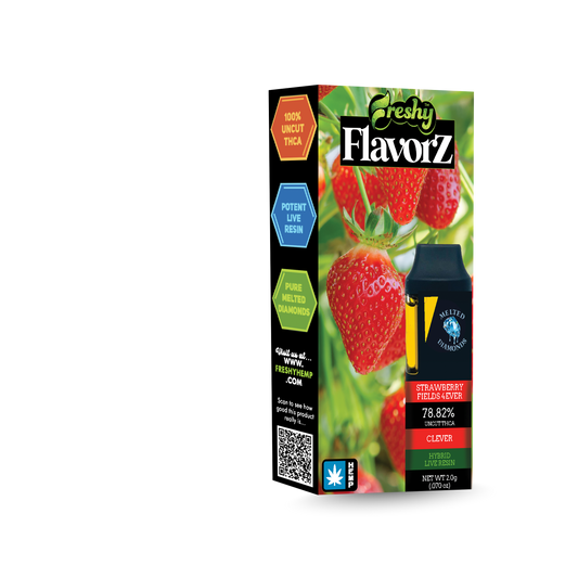Freshy Flavorz 2G THCa Live Resin Disposable – Strawberry Fields – Hybrid