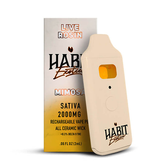Habit 2G THCa Live Rosin Disposable – Mimosa – Sativa