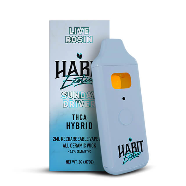 Habit 2G THCa Live Rosin Disposable – Sunday Driver – Hybrid