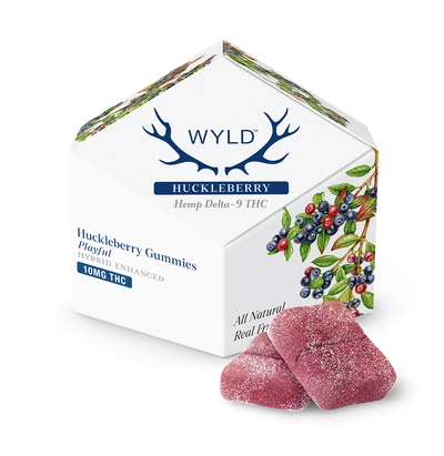 Wyld 100MG THC Gummies – Huckleberry – Hybrid – 10ct