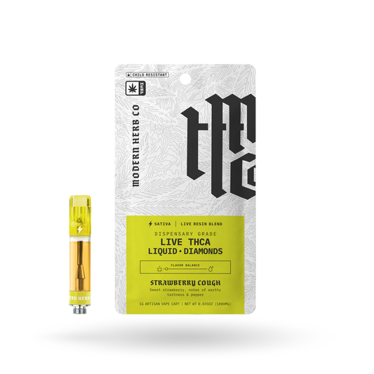 MHCo 1G THCa Live Resin Liquid Diamonds Cartridge – Strawberry Cough – Sativa