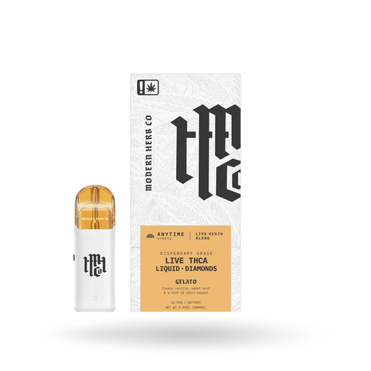 MHCo 2G THCa Live Resin Liquid Diamonds Pod Starter Kit – Gelato – Hybrid