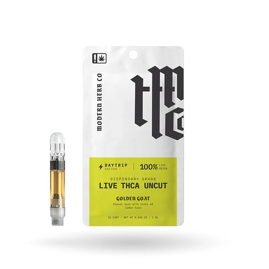 MHCo 1G THCa Live Resin Uncut Cartridge – Golden Goat – Sativa