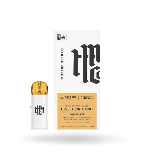 MHCo 1G THCa Live Resin Uncut Pod Starter Kit – Dogwalker – Hybrid