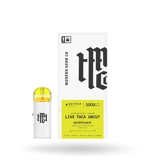 MHCo 1G THCa Live Resin Uncut Pod Starter Kit – Golden Goat – Sativa