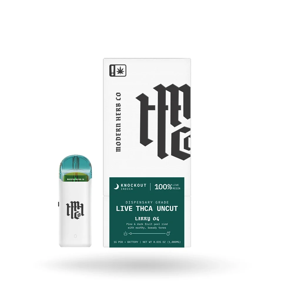 MHCo 1G THCa Live Resin Uncut Pod Starter Kit – Larry OG – Indica