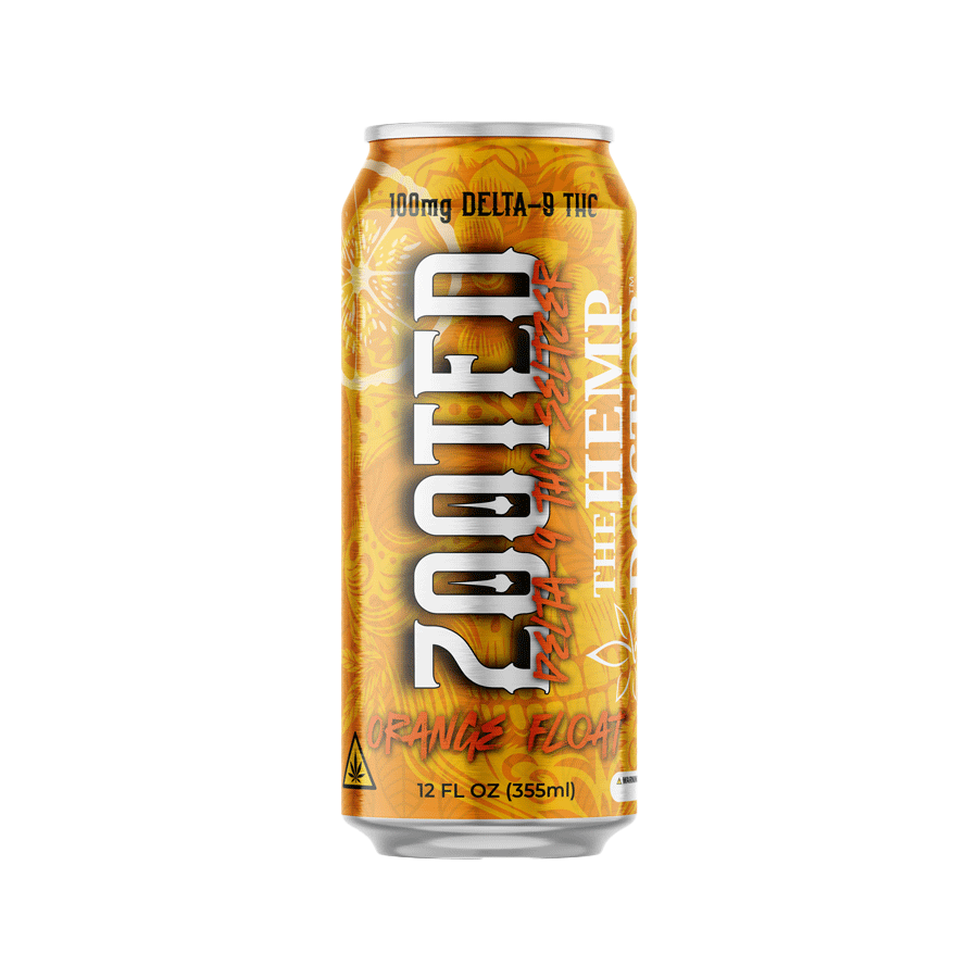 THD Zooted 100MG D9 THC Seltzer – Orange Float
