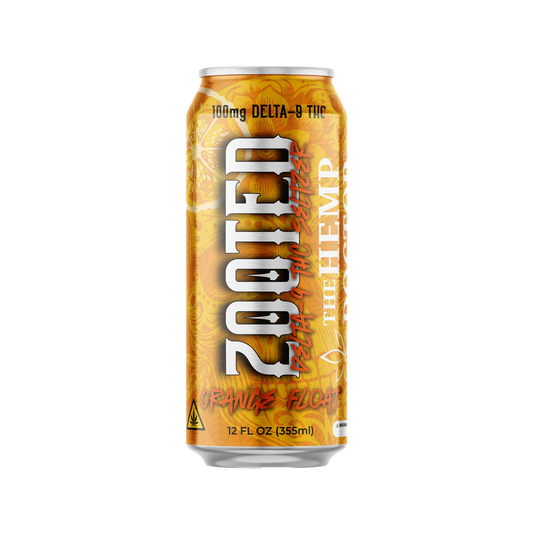 THD Zooted 100MG D9 THC Seltzer – Orange Float