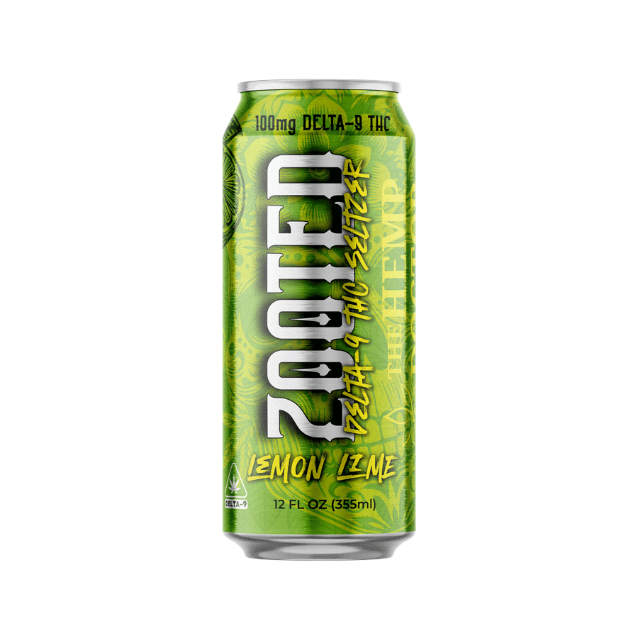 THD Zooted 100MG D9 THC Seltzer – Lemon Lime