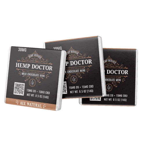 THD 30MG CBD + Delta 9 THC Milk Chocolate Mini – 1ct